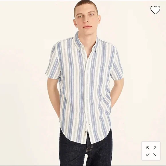 Crew Shirts J Crew Shortsleeve Baird Mcnutt Irish Linen - Main Image